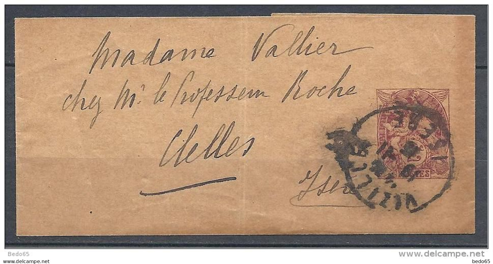 TYPE BLANC N° 108-BJ5 OBL VIZILLE ISERE /  DATE 344 - Streifbänder