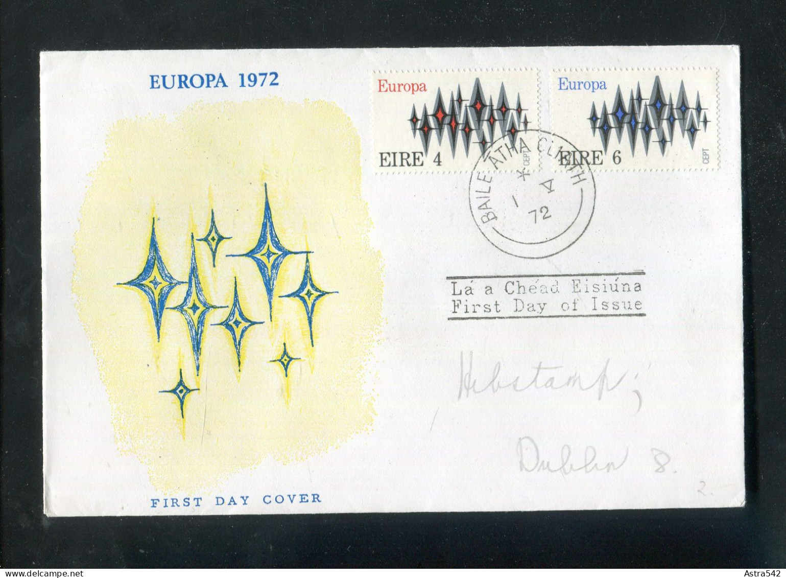 "IRLAND" 1972, Mi. 276/277 "CEPT" FDC (A0165) - FDC