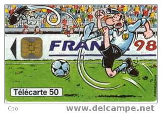 # France 852 F867 MARGERIN BD 50u Ob1 T2G 05.98  -sport,football- Tres Bon Etat - 1998