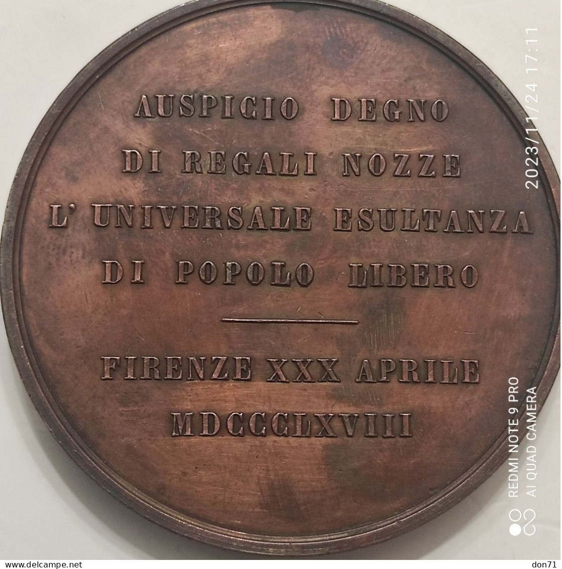 Italia Regno - Umberto I (medaglia)