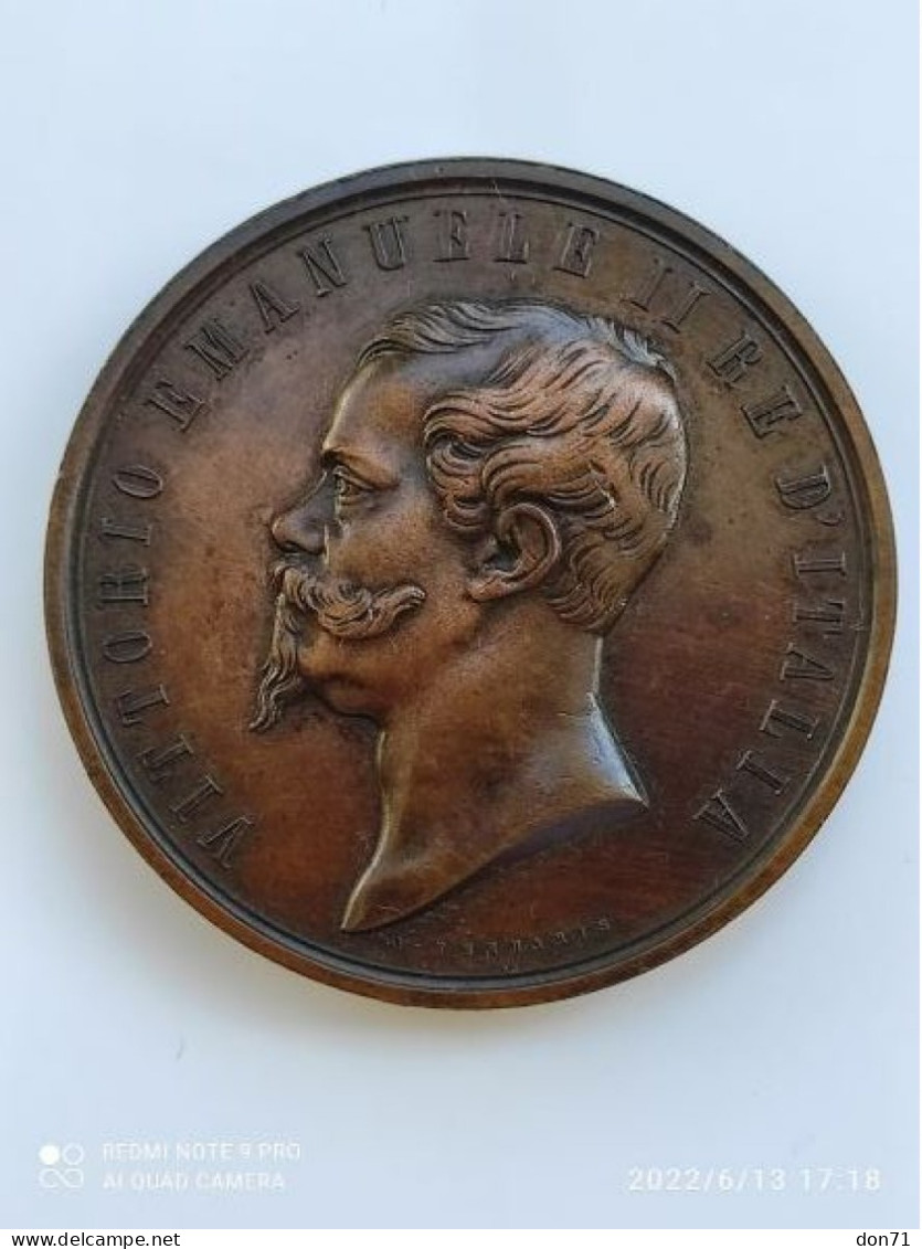 Italia Regno - Vittorio Emanuele II (medaglia) - Adel
