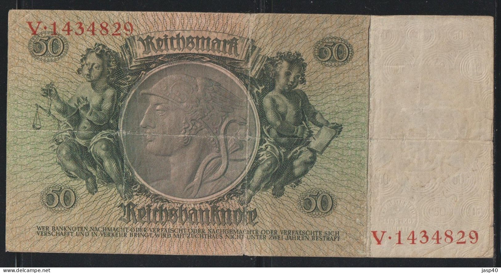 ALEMANHA - 50 MARCOS - 50 Reichsmark