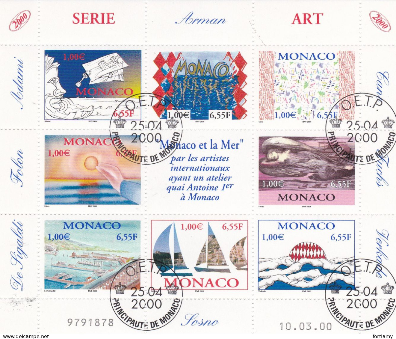 LOT 2005 MONACO OBLITÉRÉS - Collections, Lots & Series