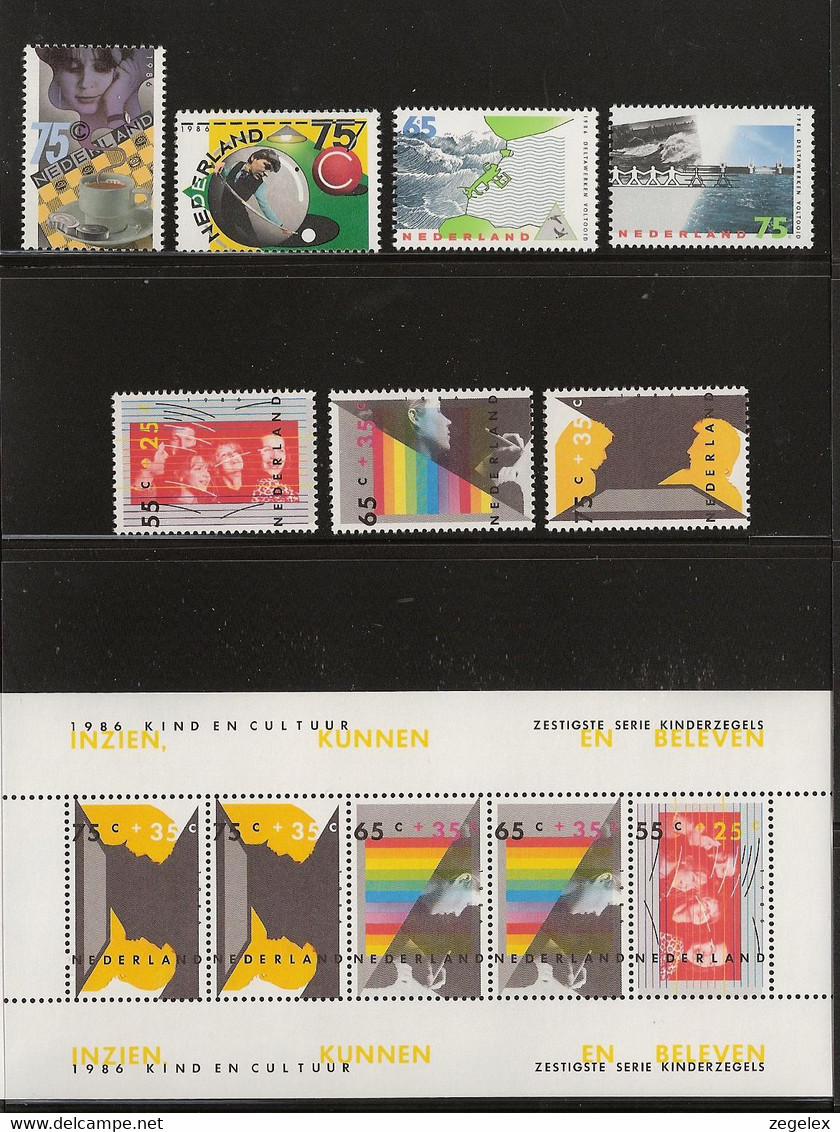 1986 Jaarcollectie PTT Post Postfris/MNH** - Volledig Jaar