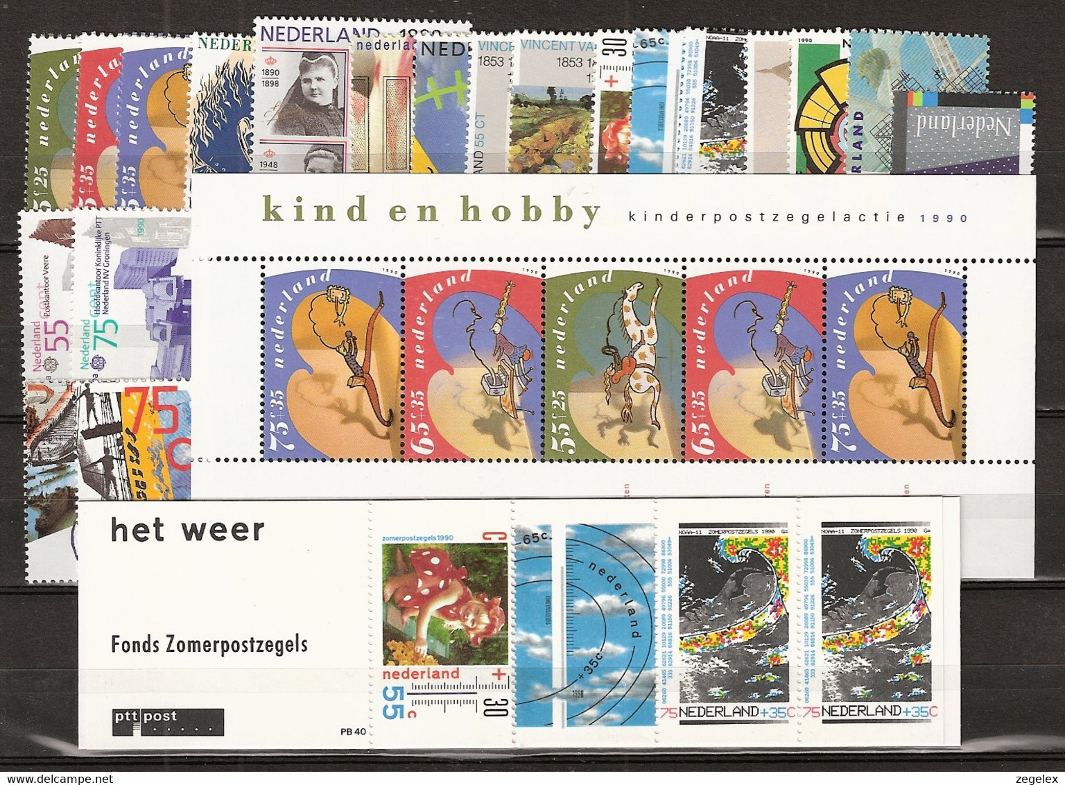 1990 Jaargang Nederland + DECEMBER Sheet. Postfris/MNH** - Komplette Jahrgänge