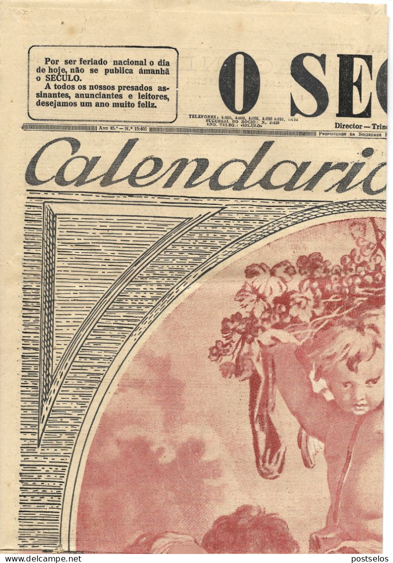 O SECULO Jornal 1925 - Algemene Informatie