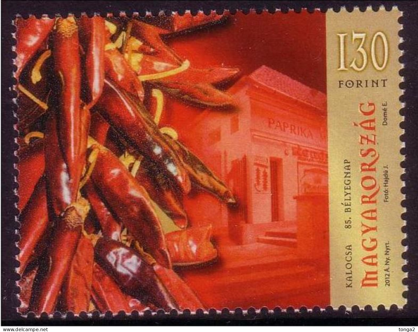 Hungary 2012 - Special Unusual Stamp With Paprika Scent From Limited Issue Pack - Details Below - Neufs