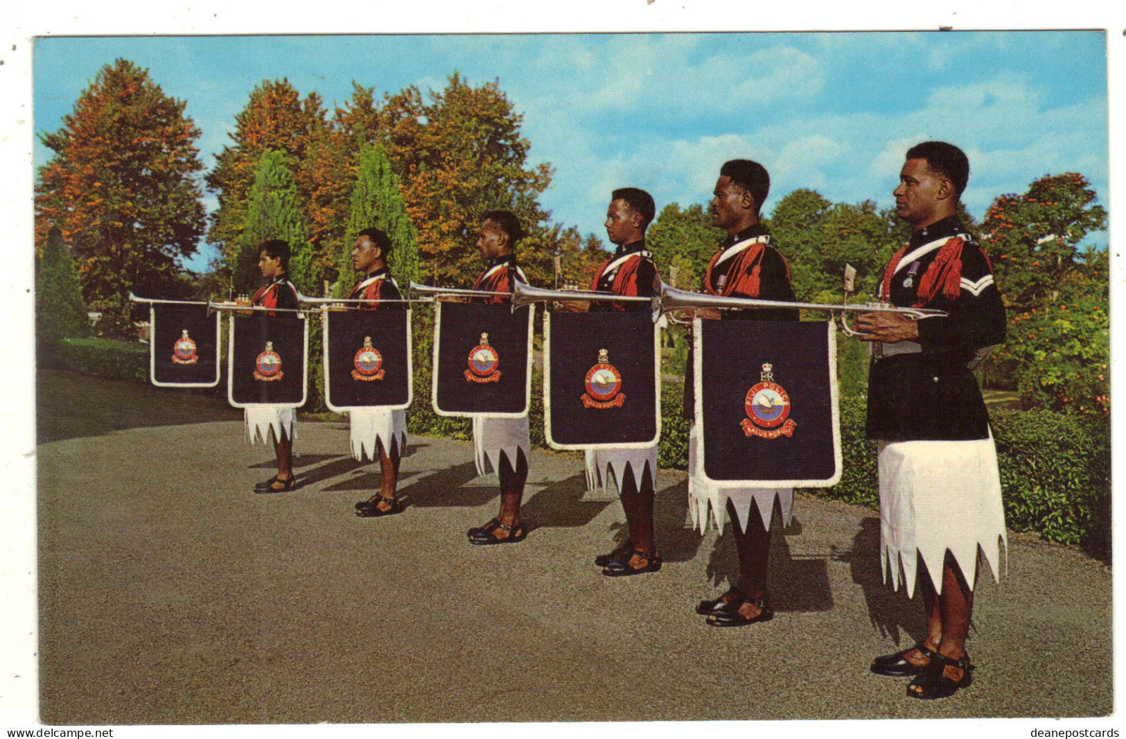 Fiji - The Police Force Fanfare Trumpeters - Fiji