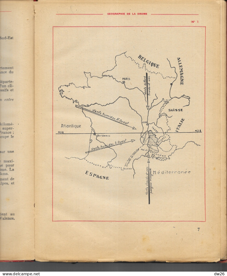 Livre De Géographie Département De La Drôme Par Lucien Sanson - Fin D'Etudes Primaires - 6-12 Anni
