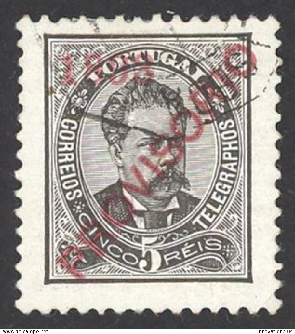 Portugal Sc# 88 Used 1893 5r Overprint King Luiz - Gebraucht