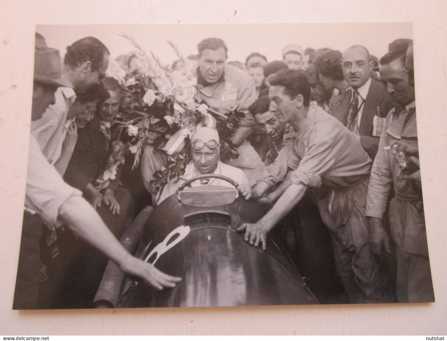 AUTO FORMULE 1 PHOTO 17x12 1951 REIMS PREMIER Jose Manuel FANGIO ALFA ROMEO - Automobilismo - F1