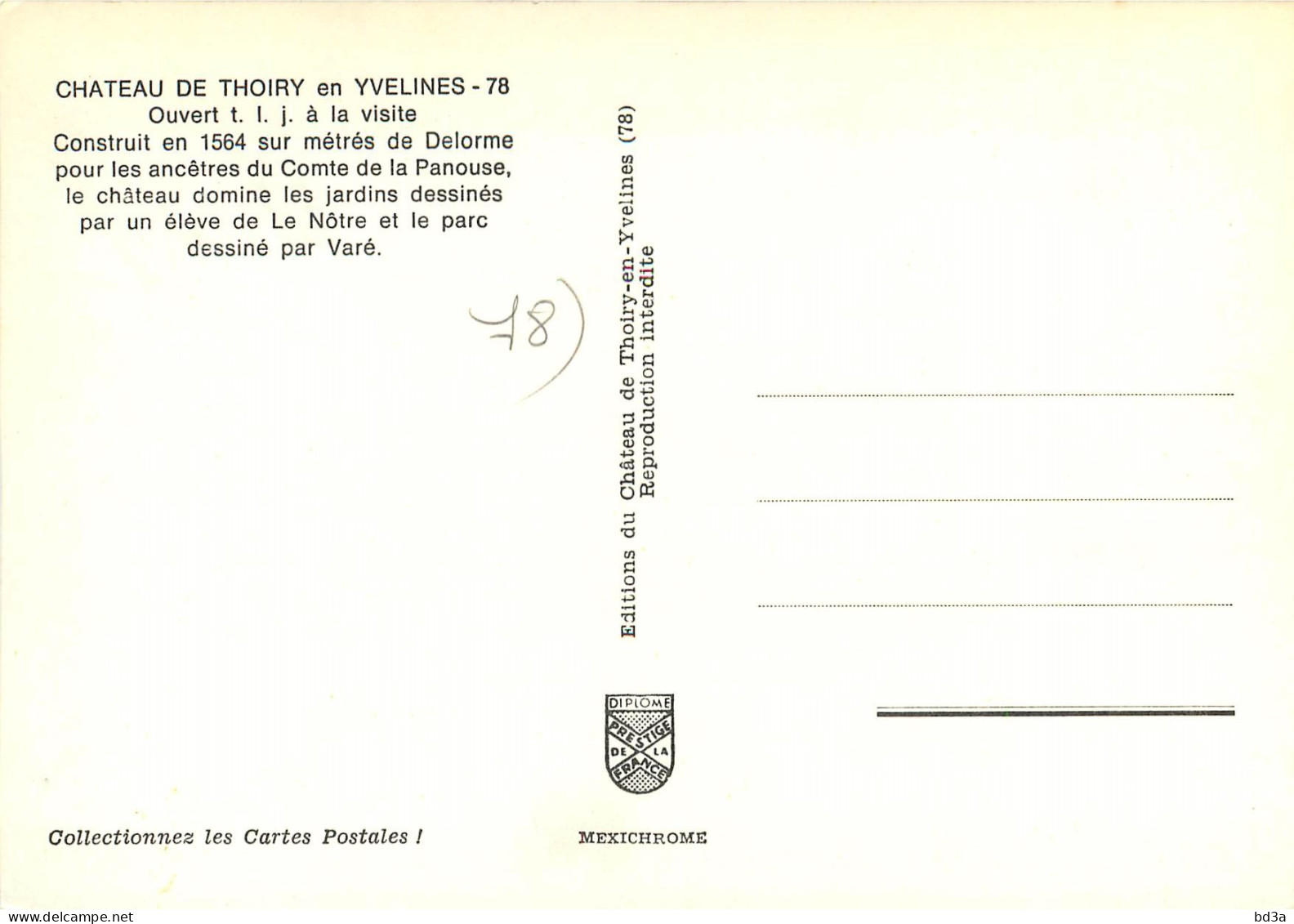 78 - CHÂTEAU DE THOIRY - Thoiry