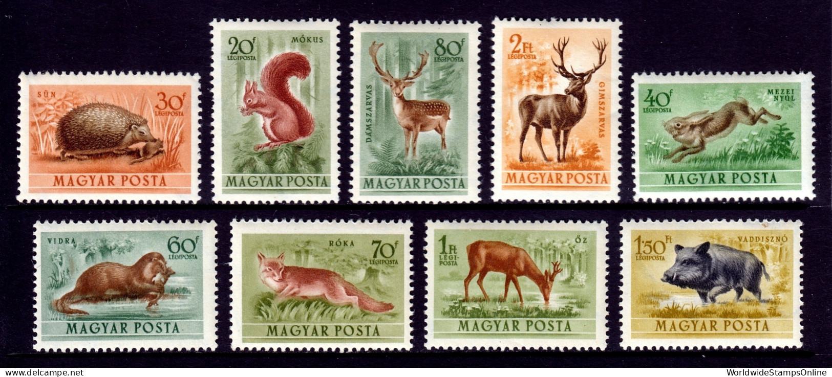 Hungary - Scott #C111//C120 - MNH - Short Set Missing #C114 - SCV $15 - Unused Stamps