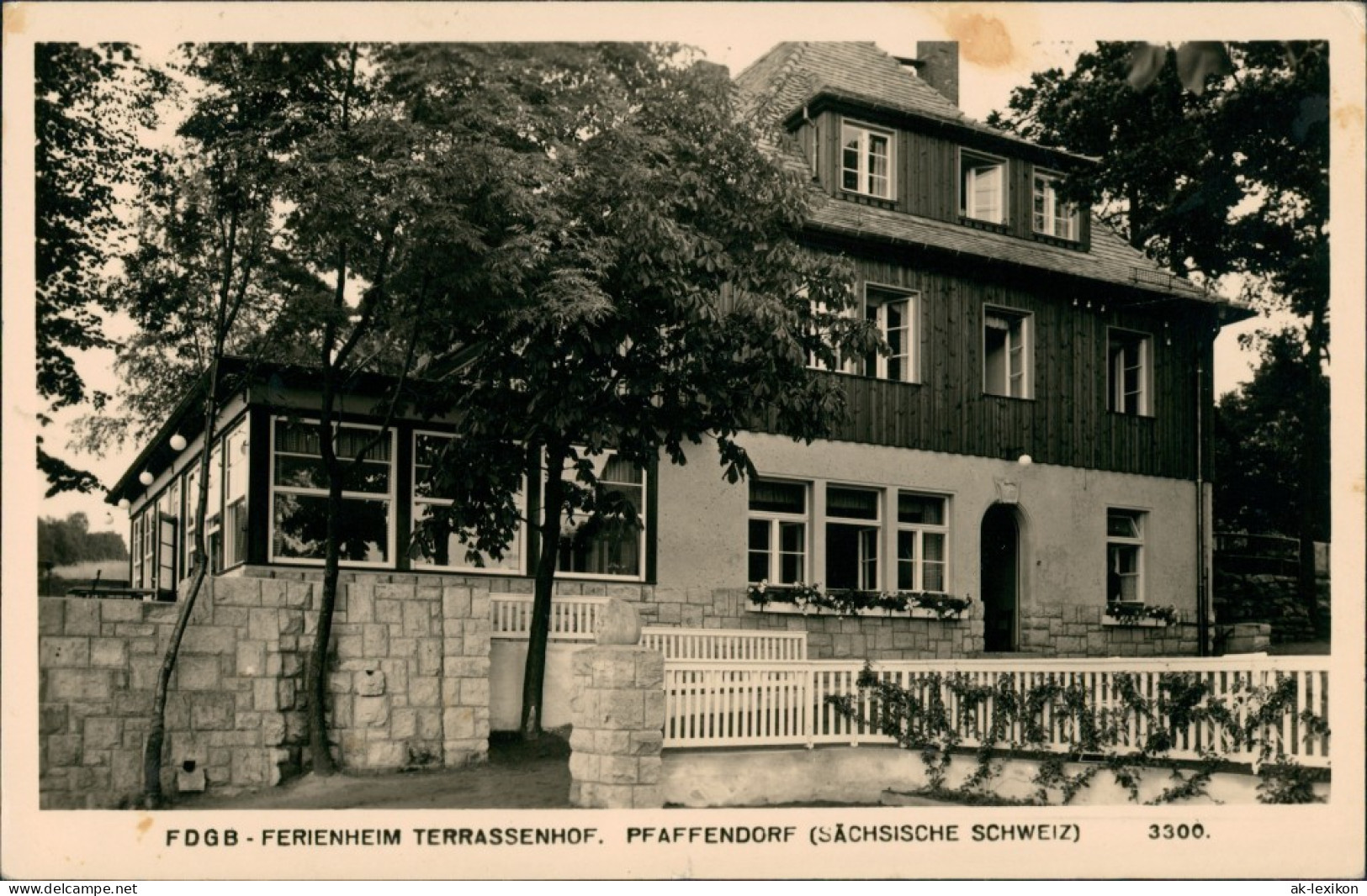Papstdorf-Gohrisch (Sächs. Schweiz) Ferienheim Terrassenhof 1958 - Gohrisch
