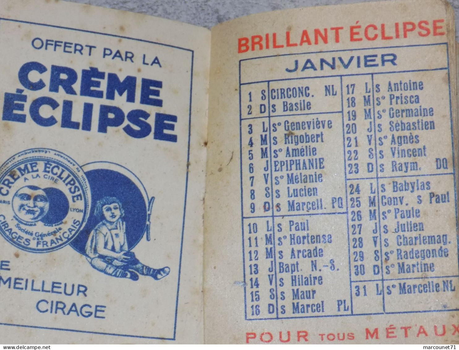 PETIT CALENDRIER 1938 ILLUSTRATEUR GROJEAN CREME ECLIPSE CHARETTE A CHIENS - Kleinformat : 1921-40