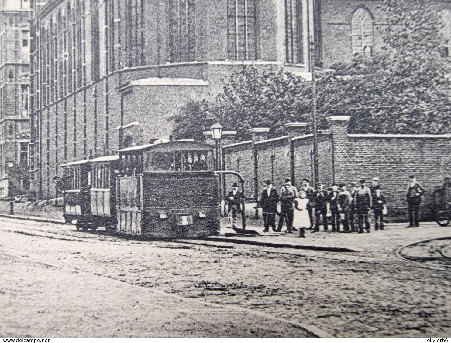 CP BELGIQUE (V1903) LA LOUVIERE (2 Vues) Institut St Joseph - Arret Du Tram *  Bracquegnies 1903 - La Louvière