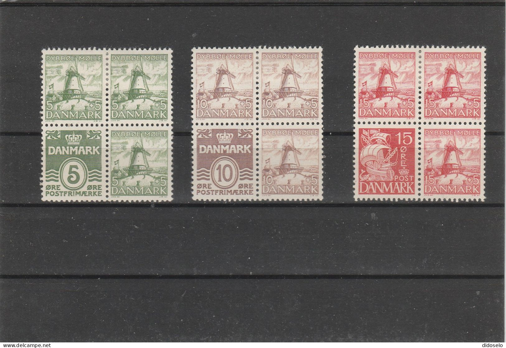 Denmark - 1937 - Windmills / Booklet Panes  MH(*) - Mühlen