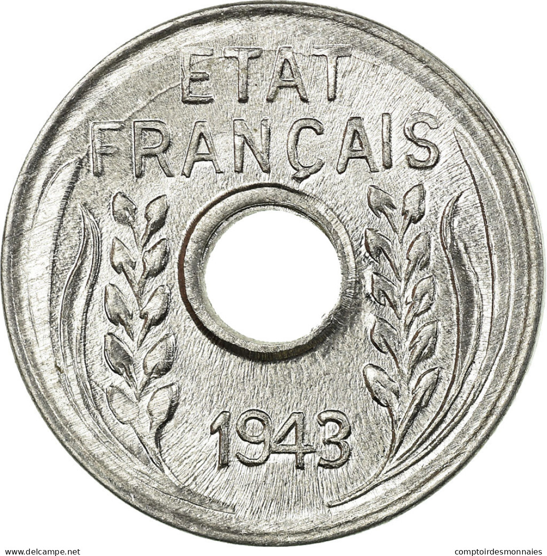 Monnaie, FRENCH INDO-CHINA, Cent, 1943, SPL+, Aluminium, KM:26 - Altri & Non Classificati