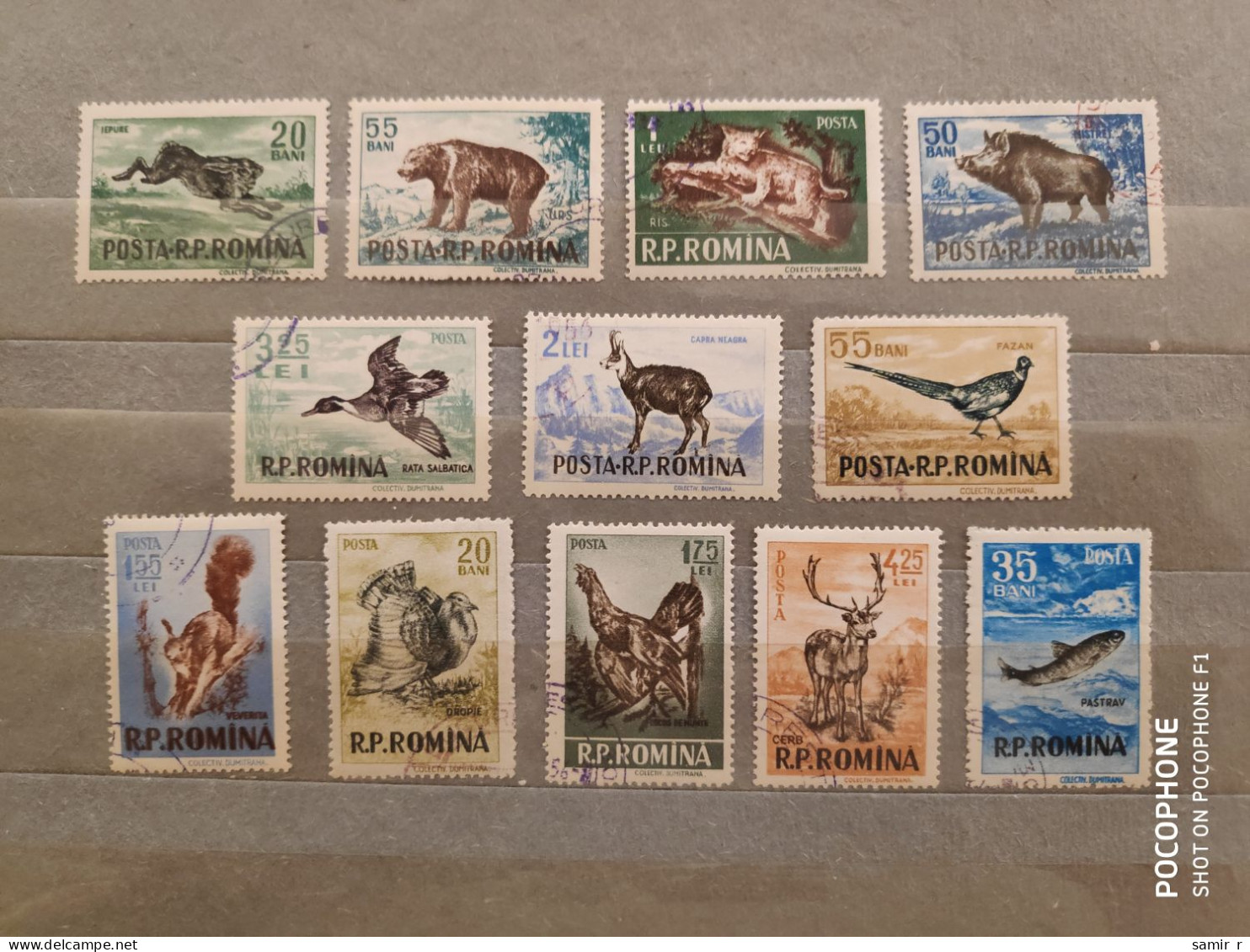 1956	Romania	Animals (F88) - Oblitérés