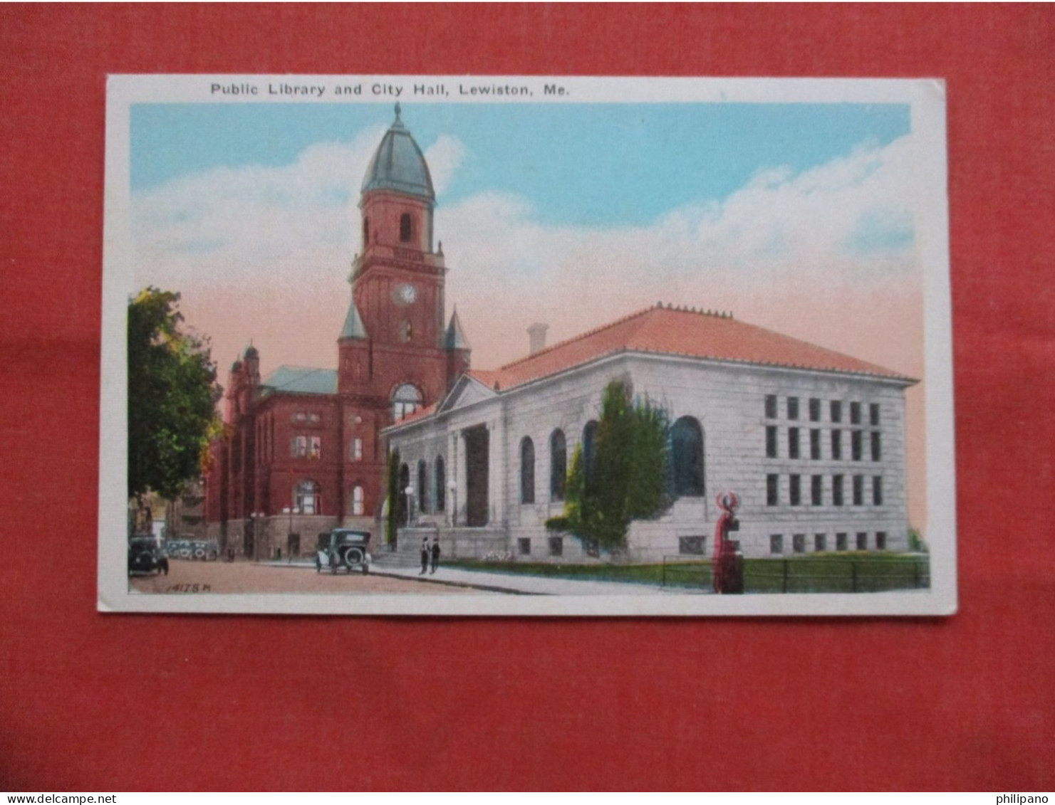 Library    & City  Hall. Lewiston Maine > Lewiston Ref 6367 - Lewiston