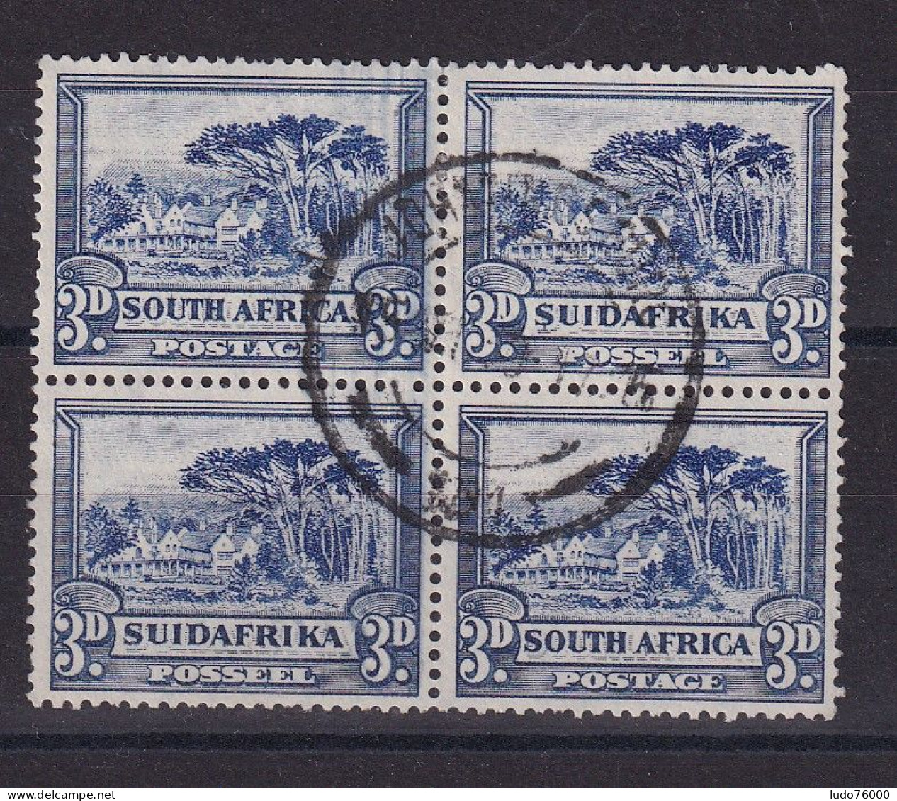 D 783 / AFRIQUE DU SUD / N° 62/63 BLOC DE 4 OBL - Gebraucht