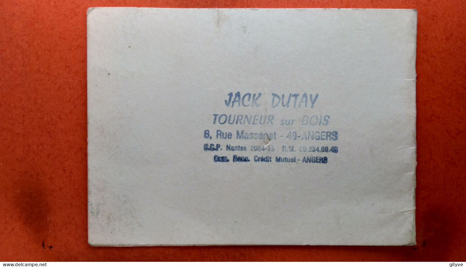 CPA (49) Angers. LE NEPTUNUS 1830. Calendrier De 1975. Cachet De JACK DUTAY. Tourneur Sur Bois. (5A.n°2212) - Small : 1971-80