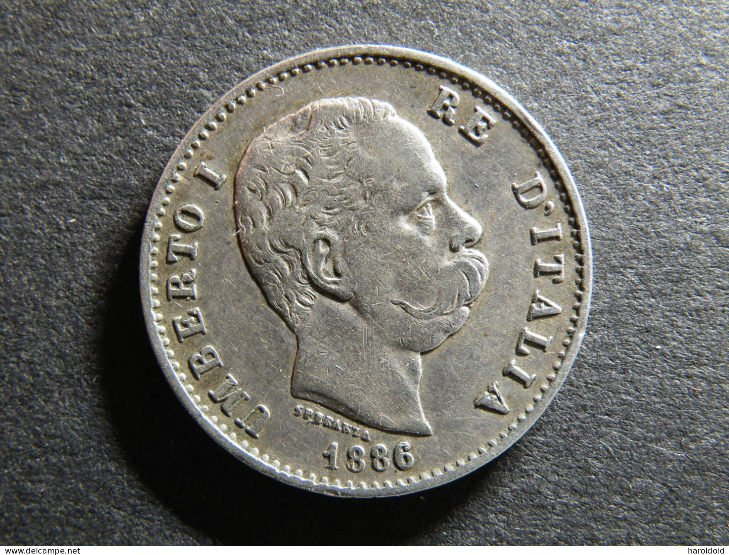 ITALIE - 1 LIRE 1886 R - 1878-1900 : Umberto I