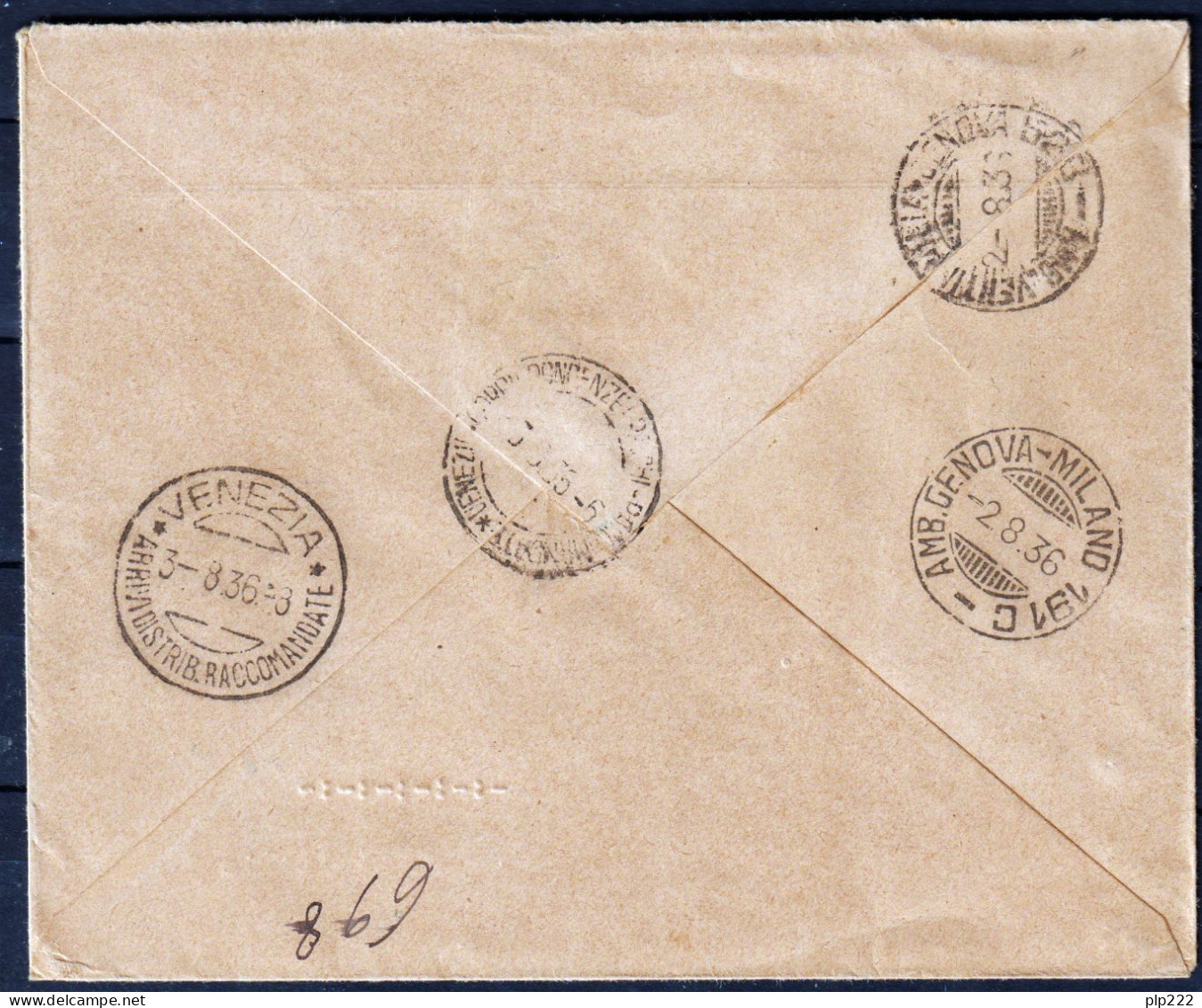 Camerun 1936 Y.T.111+123+133x3 On Registeerd Mail VF/F - Briefe U. Dokumente