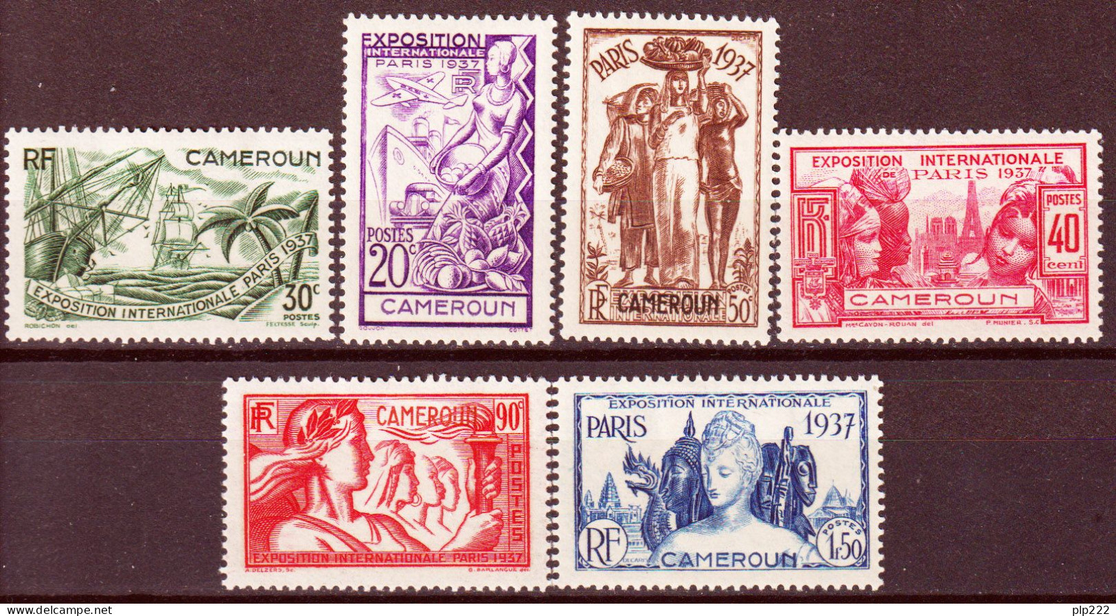 Camerun 1937 Y.T.153/58 */MH VF/ F - Unused Stamps
