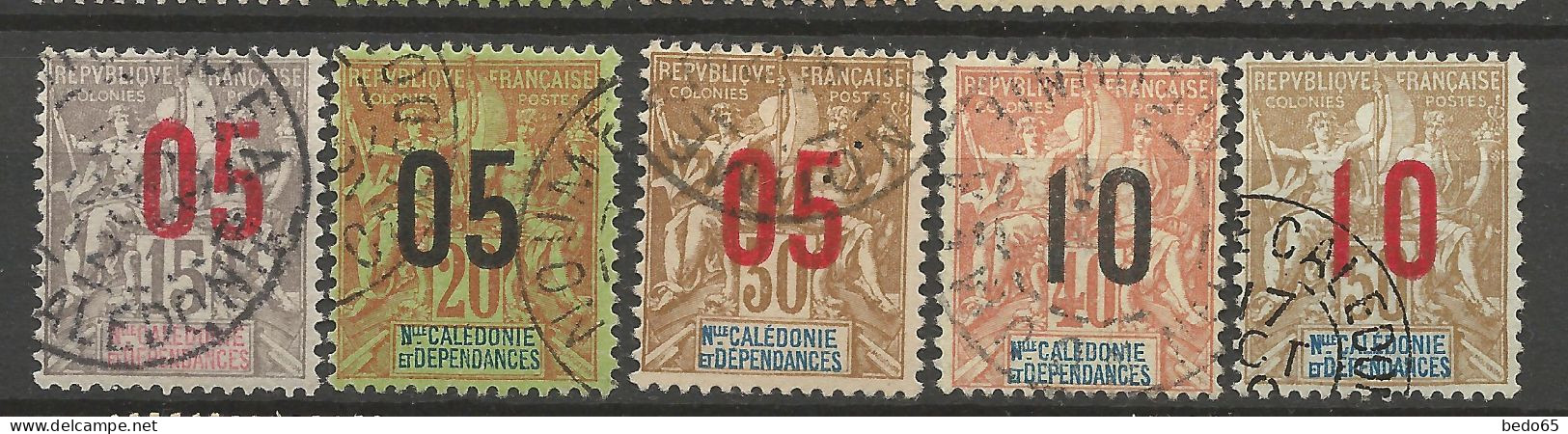 NOUVELLE-CALEDONIE N° 105 à 109 Série Complète OBL / Used - Ungebraucht