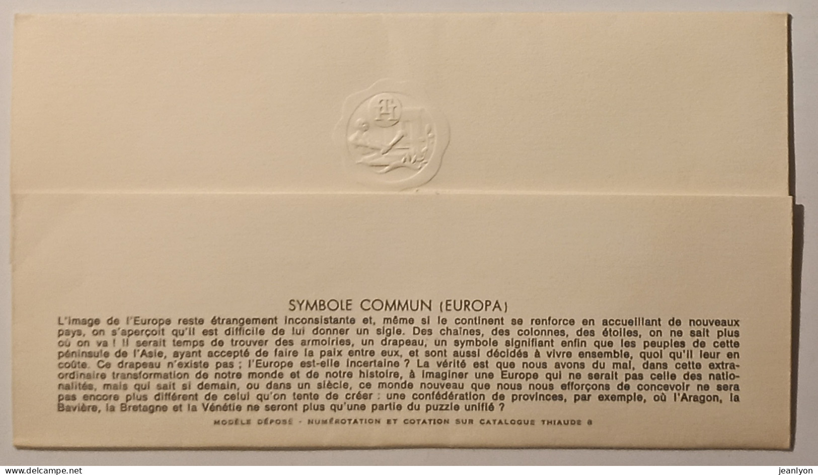 EUROPA 1972 - SYMBOLE COMMUN / Cathédrale Aix La Chapelle - Document Philatélique Format Enveloppe 2 Timbres Et Cachet - 1972