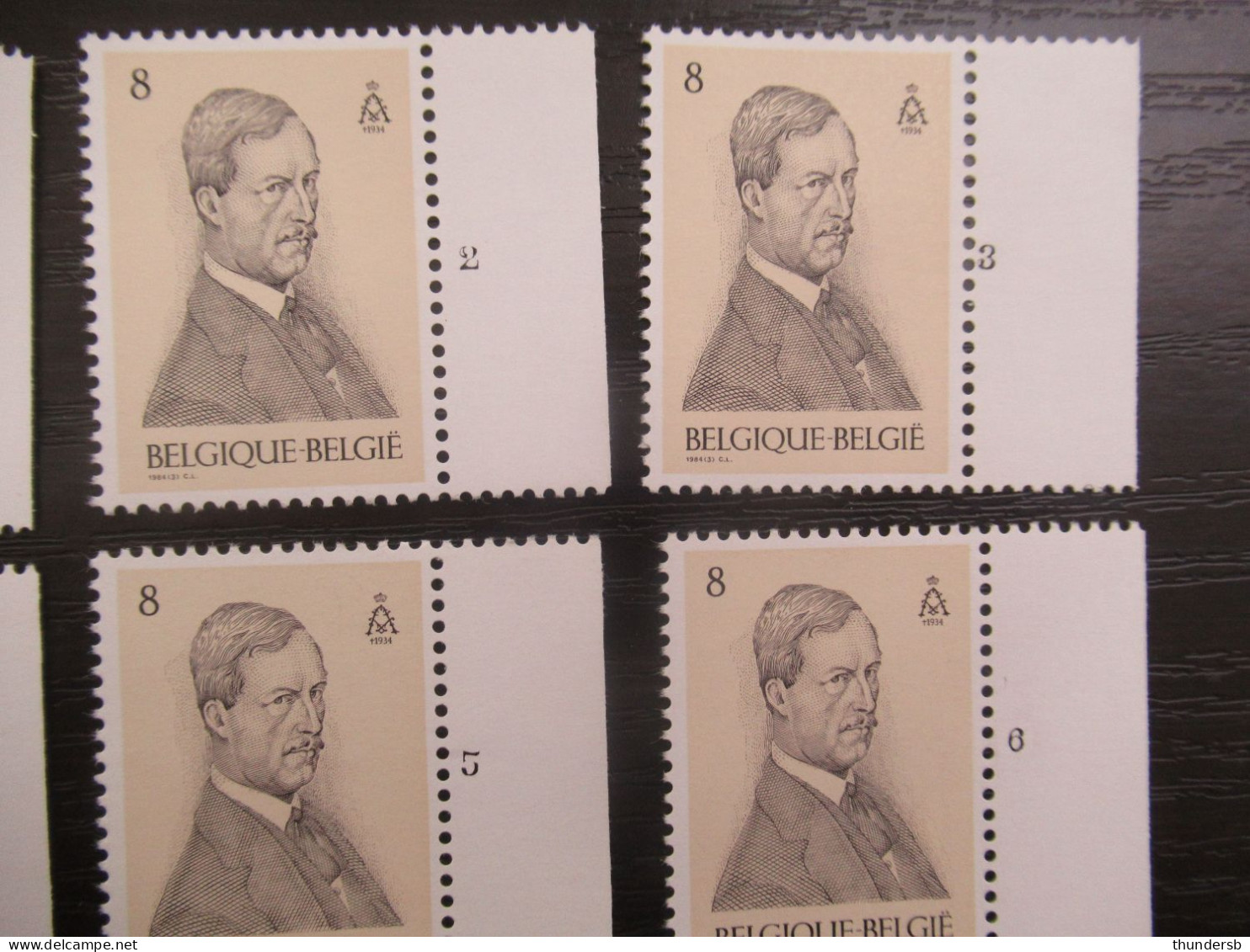 2118 'Koning Albert I' - Postfris ** - Volledige Set Plaatnummers - 1981-1990