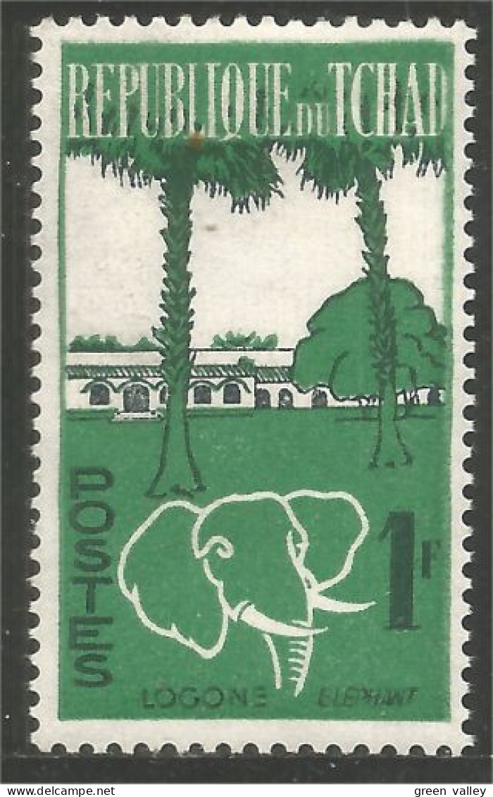 855 Tchad Elephant Elefante Norsu Elefant Olifant MNH ** Neuf SC (TCD-23) - Eléphants