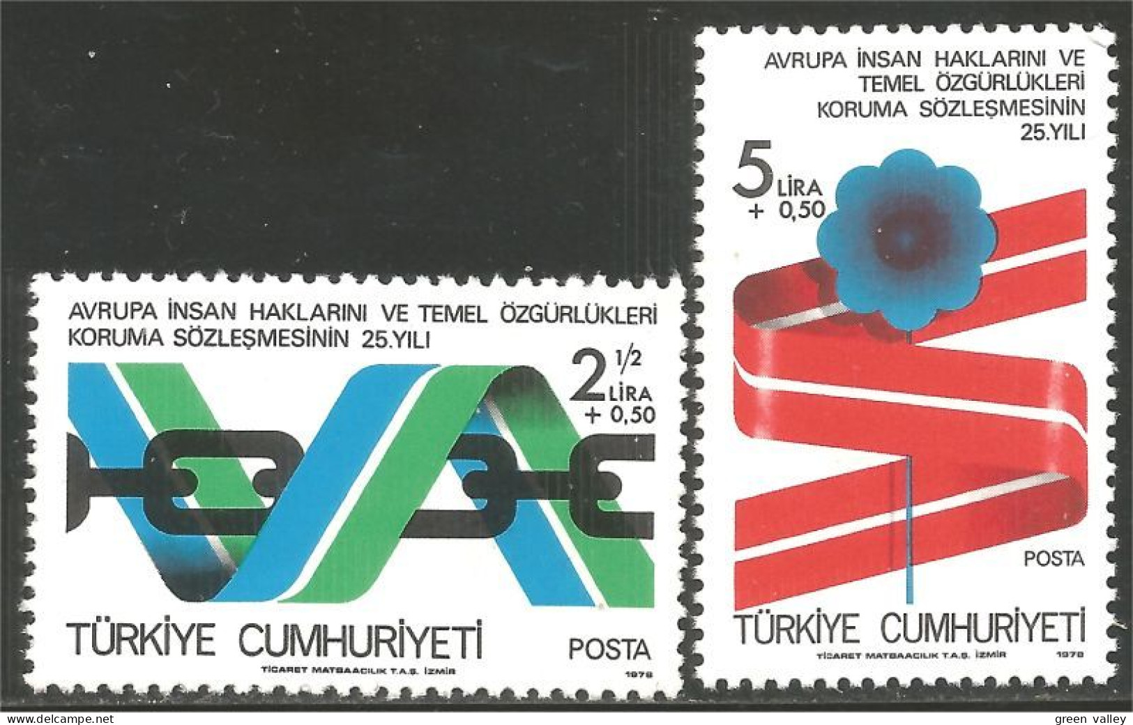 890 Turquie Human Rights Droits Homme MNH ** Neuf SC (TUR-91b) - Altri & Non Classificati