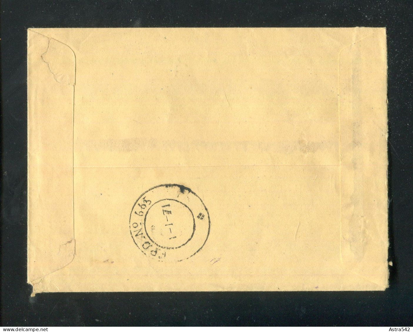 "INDIEN" Brief "ON INDIA GOVERNMENT SERVICE" (A0218) - Dienstmarken