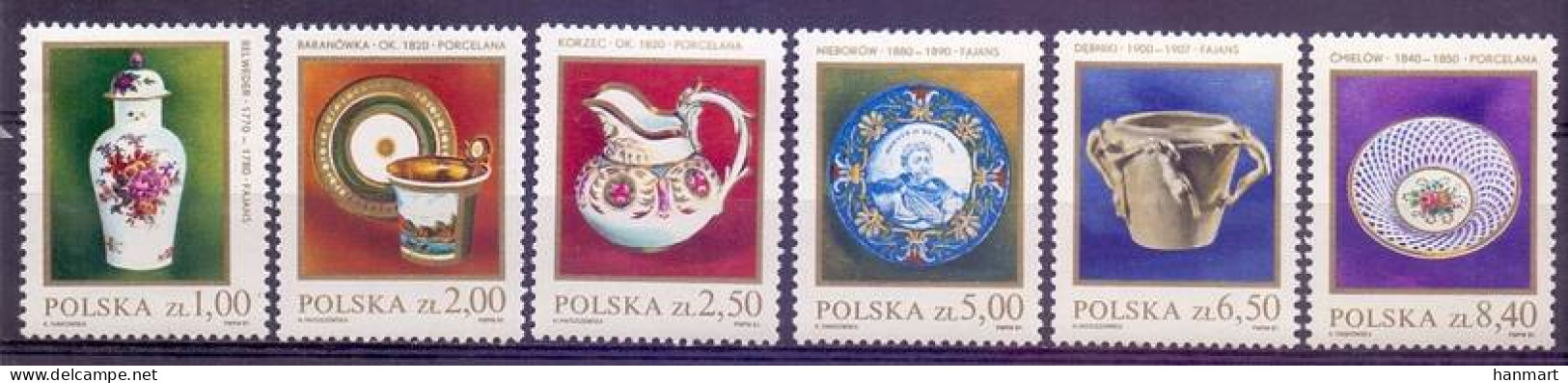 Poland 1981 Mi 2739-2744 Fi 2596-2601 MNH  (ZE4 PLD2739-2744) - Porcelana
