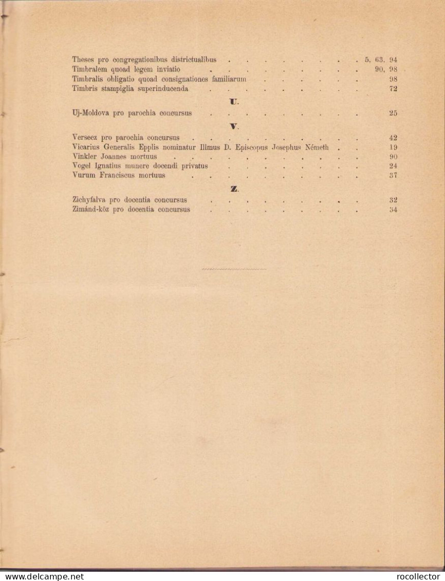 Ordines circulares ad venerabilem clerum almae diocesis Csanádiensis de anno 1873, 1874-1876, 1877-1878, 1880 Temesvar