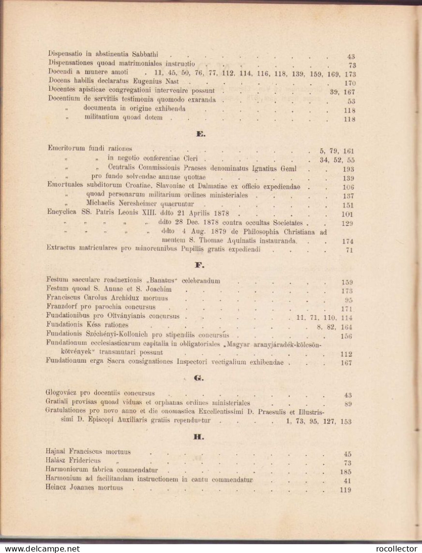 Ordines circulares ad venerabilem clerum almae diocesis Csanádiensis de anno 1873, 1874-1876, 1877-1878, 1880 Temesvar