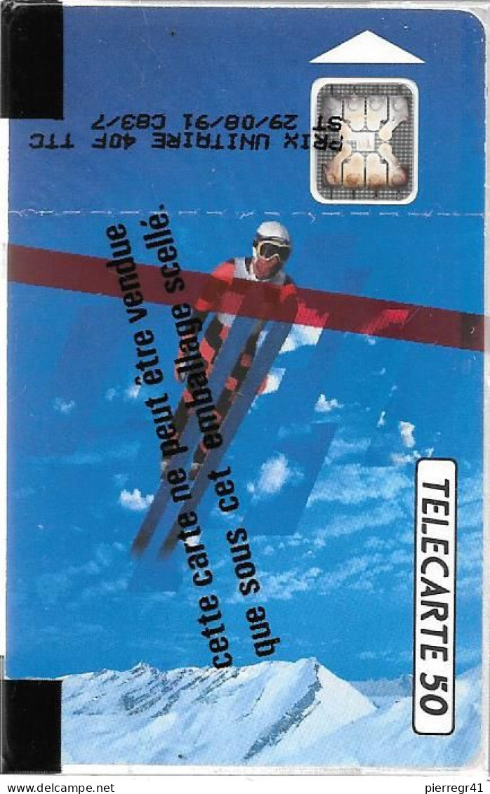 CARTE-PUCE-PUBLIC-F173.540-50U-SC4 An S/E-Trou 6-5 Imp.31467-SAUT A SKI-NSB-TBE-RARE - 1991