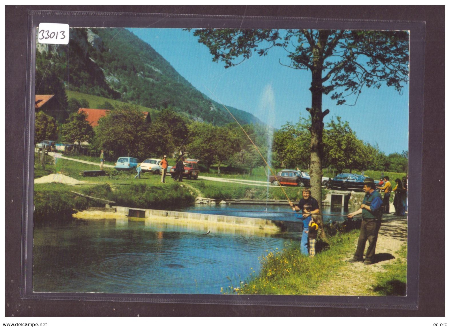 FORMAT 10x15cm - DISTRICT D'ORBE - VALLORBE - PÊCHE AU BORD DE L'ORBE - TB - Vallorbe