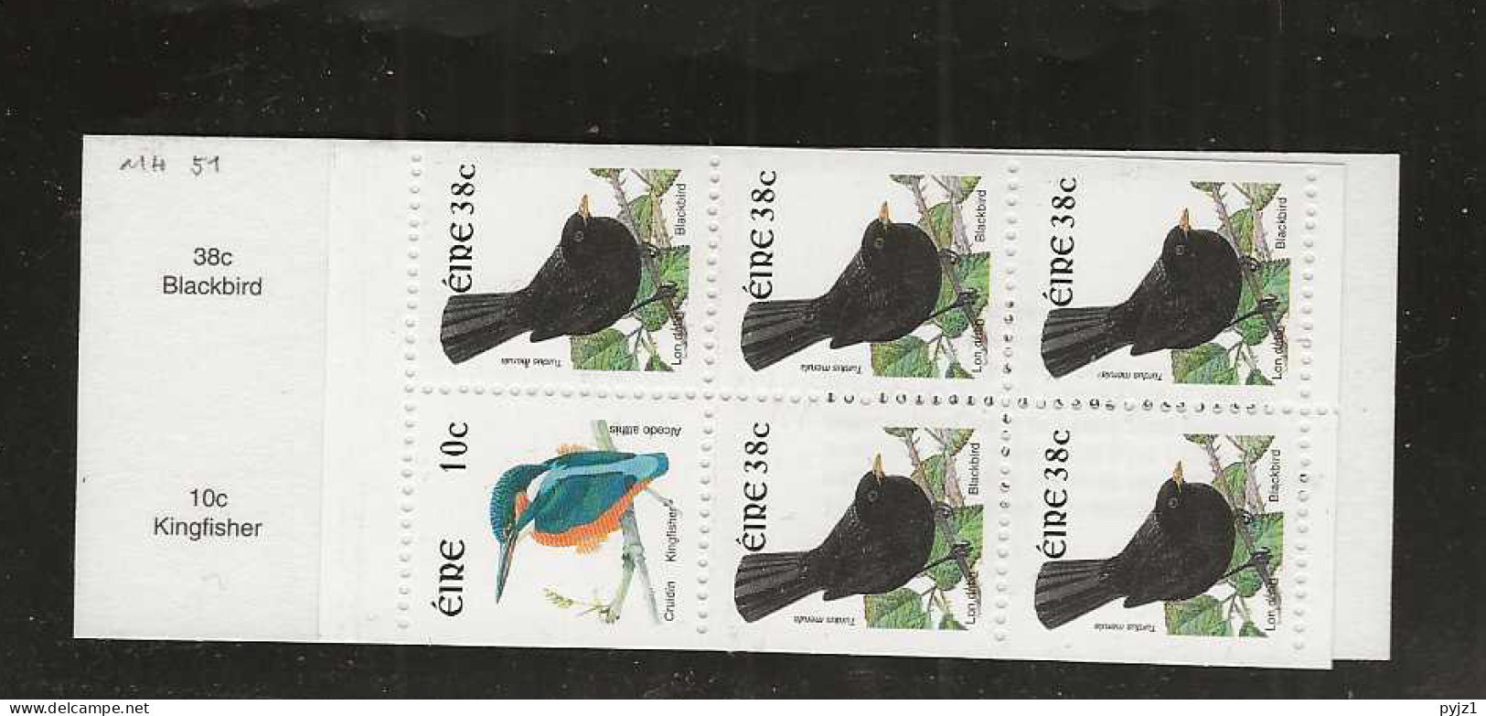 2002 MNH  Ireland, Booklet  Mi 1399-1400 Postfris** - Libretti