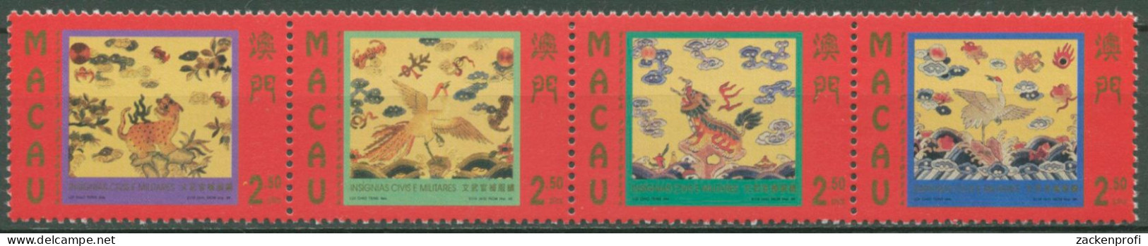 Macau 1996 Militär Rangabzeichen Der Mandarine 873/75 ZD Postfrisch (C62623) - Neufs