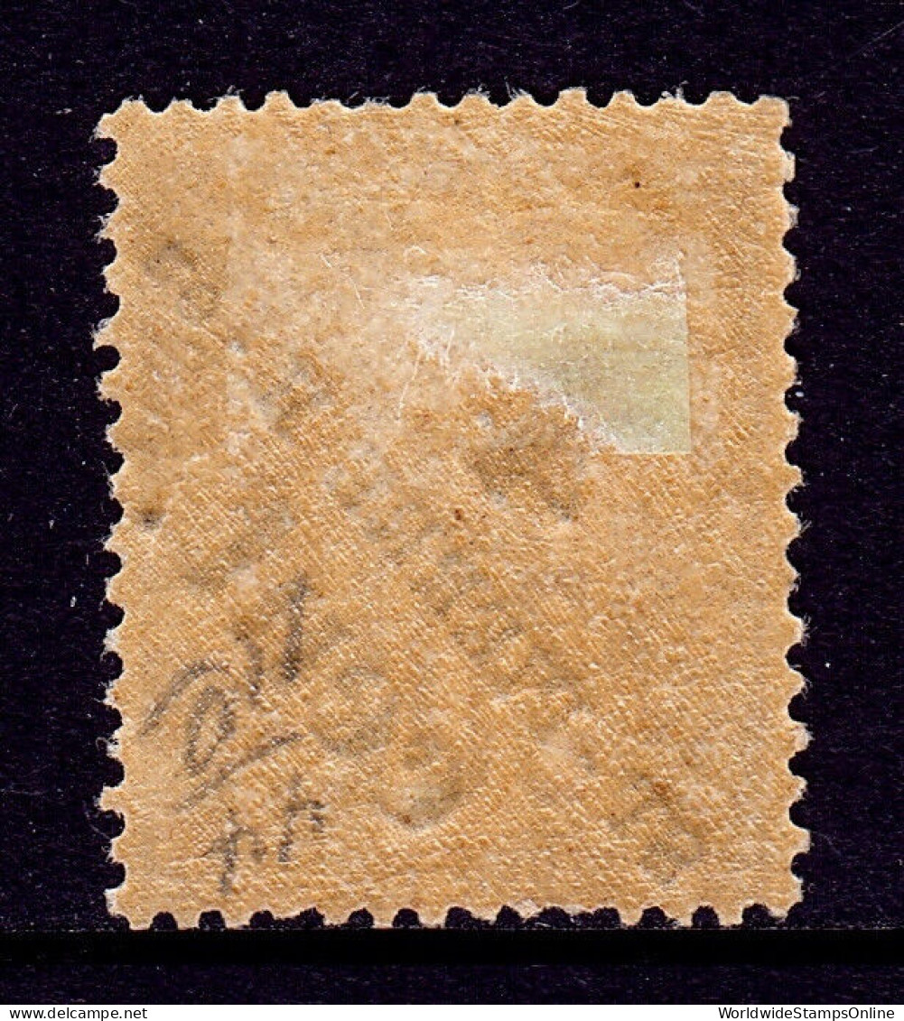 ST. PIERRE & MIQUELON — SCOTT 44 — 1891 4c ON 30c SURCHARGE — MH — SCV $32 - Unused Stamps