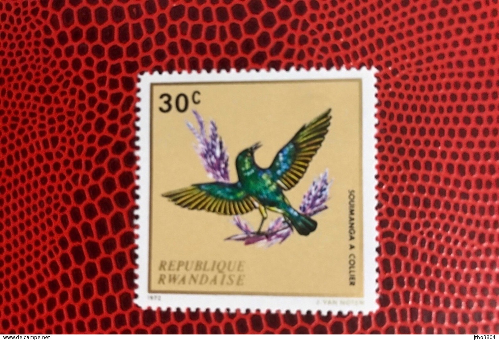 RWANDA 1972 1v MNH ** YT 465  Pájaro Bird Pássaro Vogel Ucello Oiseau - Papegaaien, Parkieten