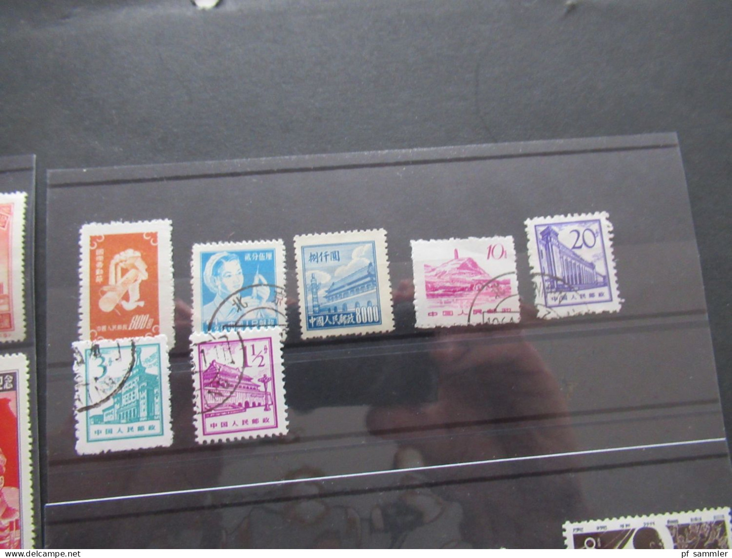 Asien China / VR China 35 Marken Auf 3 Steckkkarten! Interessant ?! - Used Stamps