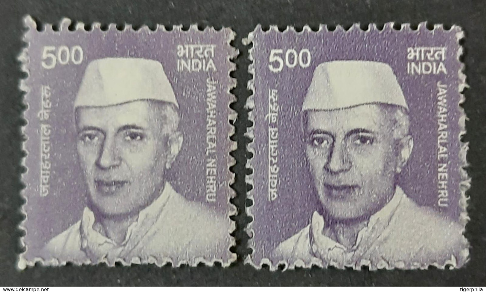 INDIA 2021 Nehru DEFINITIVE MNH  VARIETY  SHADE DIFFERENCE - Ungebraucht