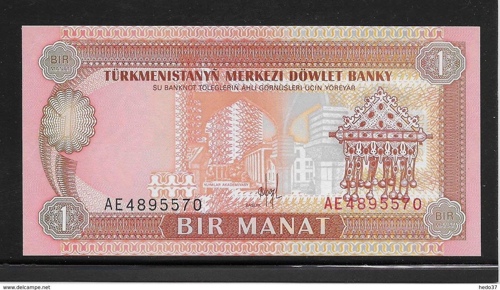 Turkménistan - 1 Manat - Pick N°1 - NEUF - Turkmenistan