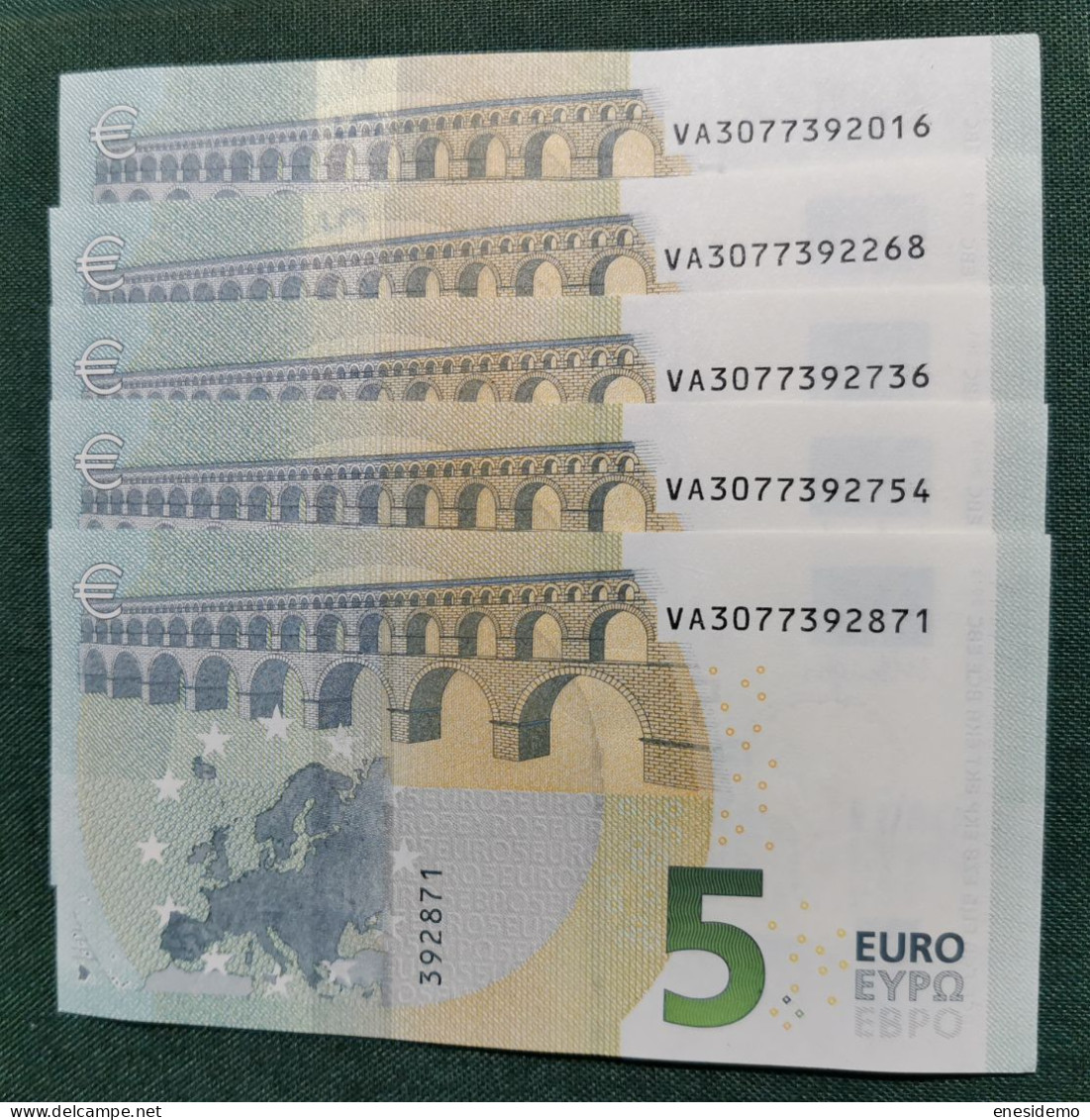 5 EURO SPAIN 2013 DRAGHI V002A4 VA SC FDS UNCIRCULATED  PERFECT - 5 Euro