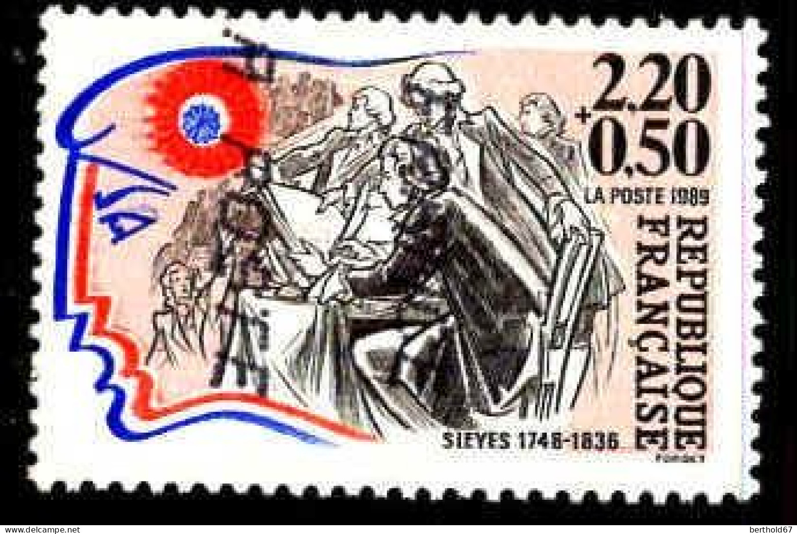 France Poste Obl Yv:2564 Mi:2700 Emmanuel-Joseph Sieyès (Obl.mécanique) (Thème) - Révolution Française