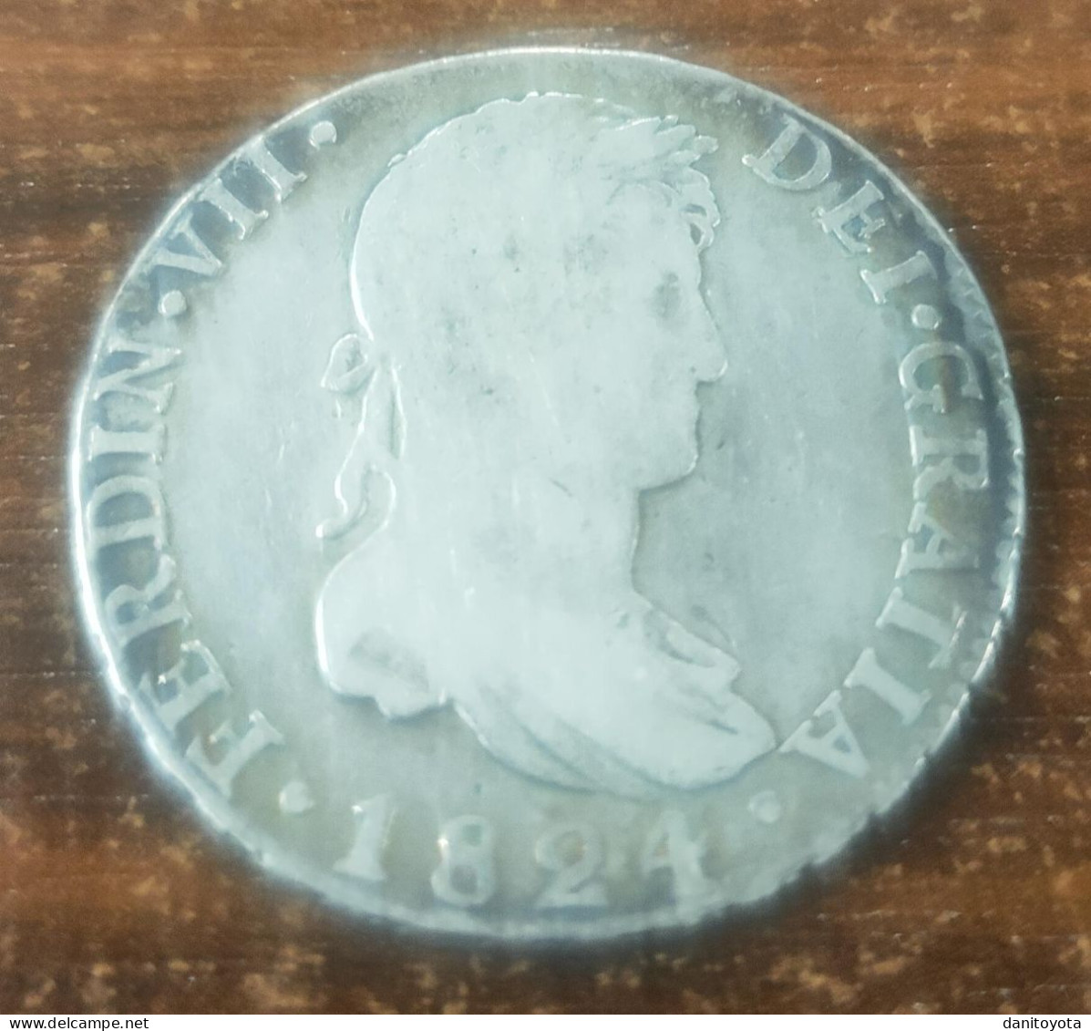 ESPAÑA. AÑO 1824. FERNANDO VII. 4 REALES PLATA SEVILLA JB. PESO 13,22 GR - Monnaies Provinciales